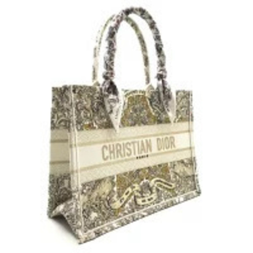 Dior Around World Book the Tote Embroidery Bag Scarf